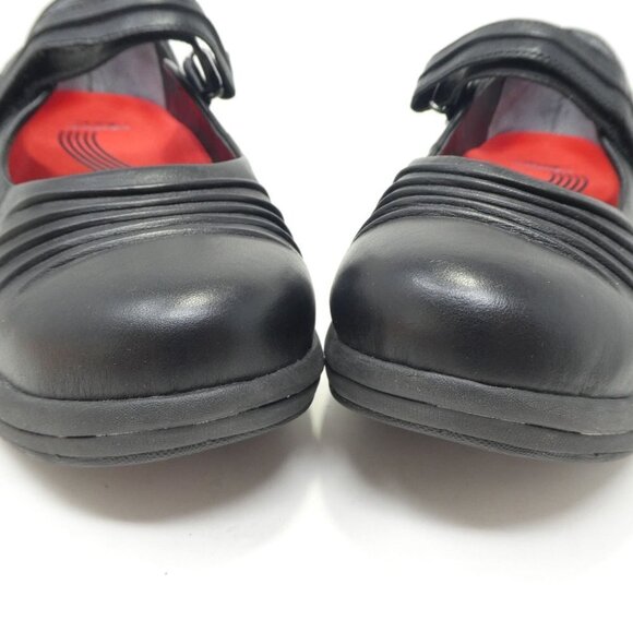 Abeo Rocs Bethan Mary Jane Shoes Womens 9.5 Black Leather Comfort Walking Rocker - Picture 7 of 12